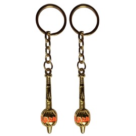 Bro Mart Hanuman Ji Jai Shri Ram Gada Keychain for Car and Bike (Pack Of 2)