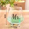 Ymyaye Mr and Mrs Wine Glasses Wedding Gifts,Wedding Glasses for