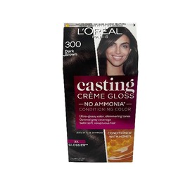 Casting L'Oréal Paris Crème Gloss 300 Dark Brown, 1 Count (Pack of 1)