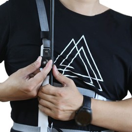 WAYUTO Hands-Free Sun Blocker Back Umbrella Holder Rain Shelter Bracket Mount for Outdoor Activities Front for Men