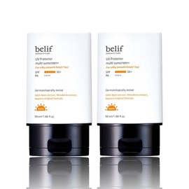 Belief UV Protector Multi Sunscreen Plus 50ml x 2 Moisturizing Tone-Up Sunscreen / 빌리프 UV 프로텍터 멀티 선스크린 플러스 50ml x 2개 촉촉한 톤업선크림