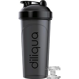 diliqua -6 PACK- Shaker Bottles for Protein Mixes | BPA-Free & Dishwasher Safe | 6 Large 24 oz protein shaker bottle | Shaker Cups for protein shakes | Blender Shaker Bottle Pack