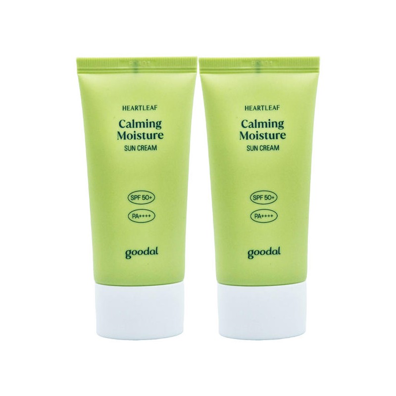 Goodal 구달 맑은 어성초 진정 수분 선크림50ml x2개 진정수분선크림 SPF50+