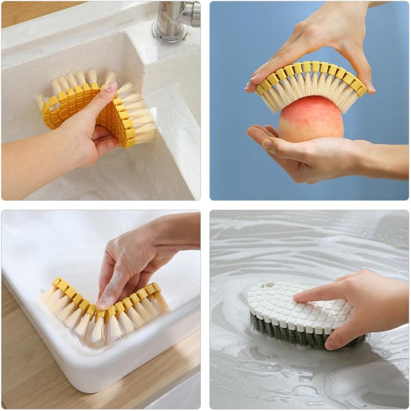 Cepillo para Fregar Ropa 2 Piezas de Plástico, Lavado a