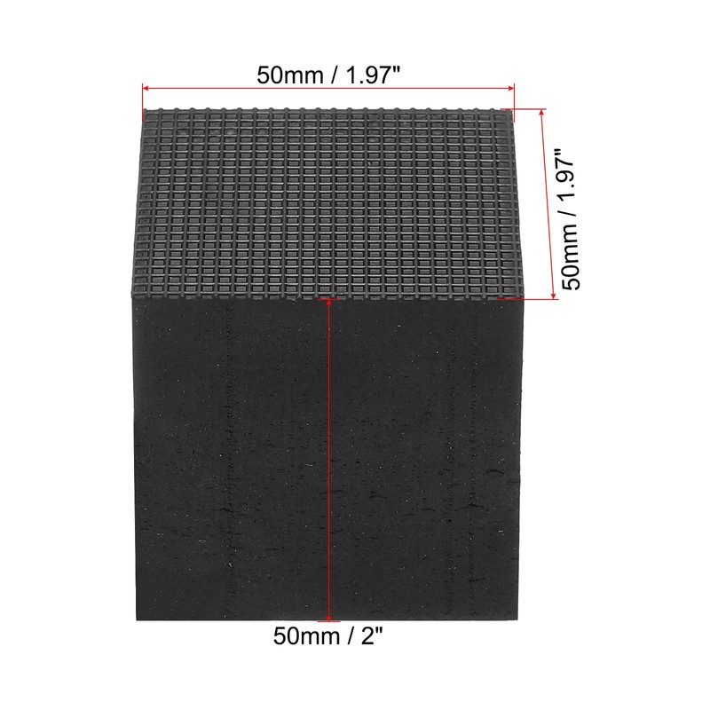 PATIKIL Rubber Anti-Vibration Pads, 4 Pcs Square Vibration Isolation Mats