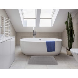 FABBRICA HOME Ultra-Soft High Density Memory Foam Runner (21in x 34in) Grey