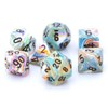Chessex Dice: Polyhedral 7-Die Festive Dice Set - Vibrant Color