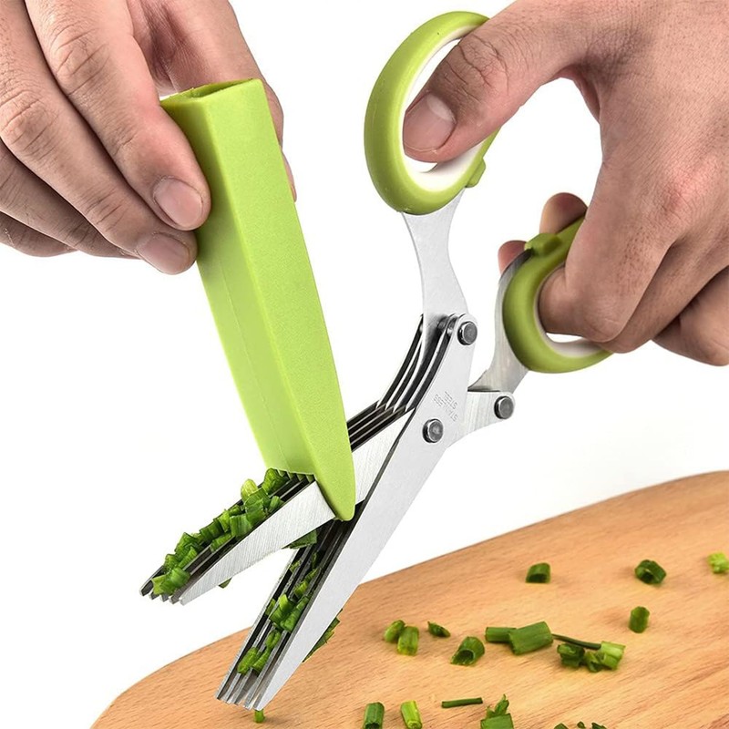 Yharnamite 3 Pcs Herb Scissors, 5 Stainless Steel Blade with
