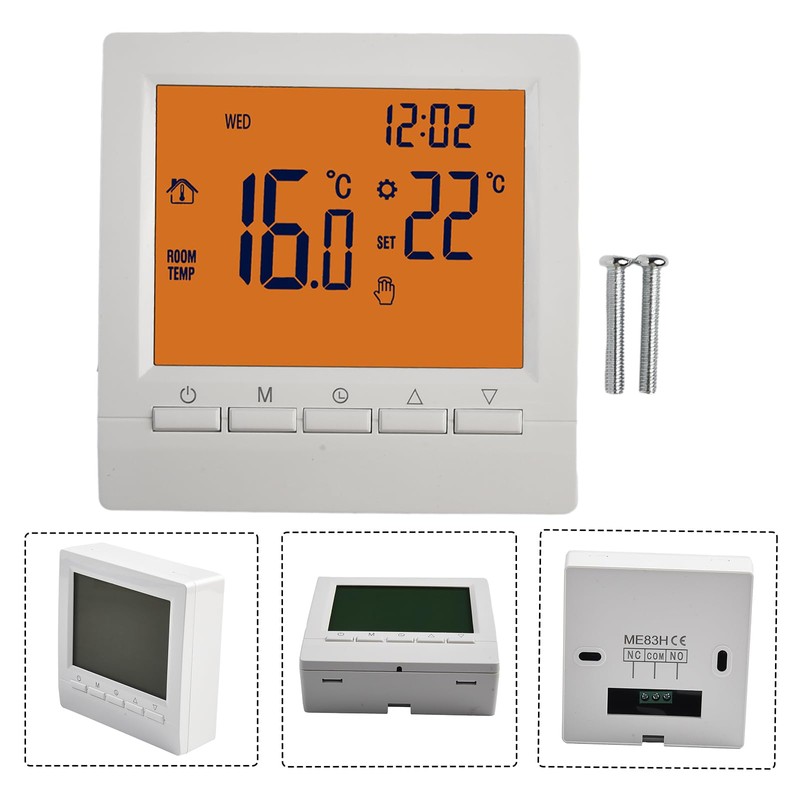 Programmable Intelligent Thermostat, Wall-Mounted Thermostat Gas Boiler, Heating Temperature Controller