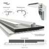 HEXIM PVC Mounting Profile for Inspection Flaps, Length: 1000-2000 mm,