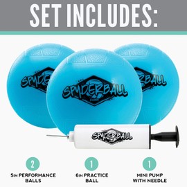 Franklin Sports Spyderball Game Set - Includes 3 Balls, Carrying Case and Rules - Played Outdoors, Indoors, Yard, Lawn, Beach - Durable Tight Net