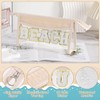 Etercycle Boho Patch BEACH Makeup Bag, Clear PVC Travel Toiletry