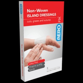 AEROFIX Non-Woven Island Dressing 6 x 8cm 5 Packs