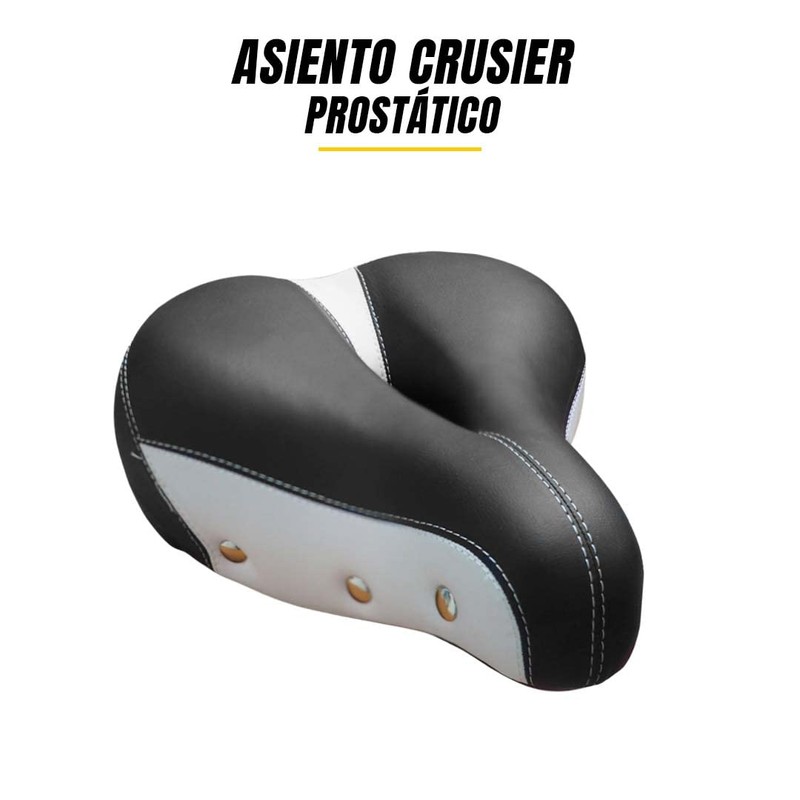 ALTREGO Asiento para Bicicleta Prostático, Ancho y Muy Cómodo, Incluye