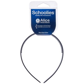 Schoolies Hair Accessories Alice Head Band, Real Dark Blue