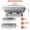 EVGTTI 9QT 5 Pack Chafing Dishes for Buffet, Buffet Servers
