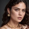 StyleJella Hypoallergenic Bohemian Disc Leverback Dangle Earrings for Women -