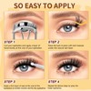 QUEWEL Eyelash Extensions with Fine 10-18 mm Lower Cluster Lashes,