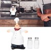 Chef Statue Salt Shakers Set Adorable Statue Vivid Details Resin