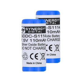 Synergy Digital Battery Combo-Pack Compatible with Dogwatch DG-8000 Large Gray Dog Collar Battery Includes: 2 x SDDC-S1114 Batteries