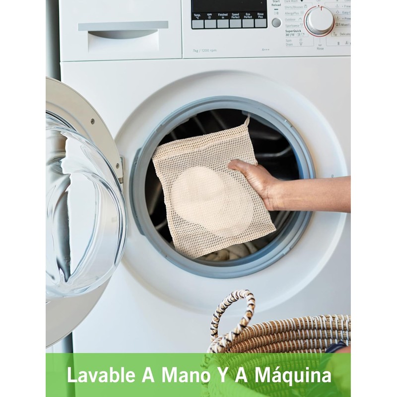 20 Piezas Almohadillas Desmaquillantes Reutilizables, Rondas de Limpieza de Lavado