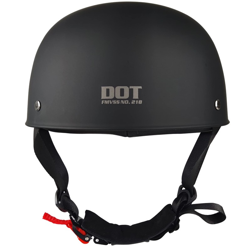 QICHAO Baseball Motorcycle Helmet - Half Motorcycle Helmet, DOT Approved,
