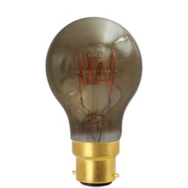 Girard Sudron 716668-LED GLS A60 LED Looped Filament Lightbulb Lamp, E27 (ES Edison Screw Cap), Smokey, Very Warm White, 160 Lumens, Dimmable, 4 W