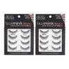 Ardell False Lashes Faux Mink Wispies Paquete múltiple, 4 pares