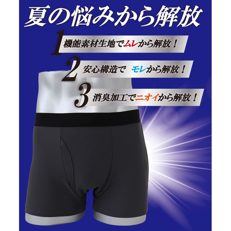KEEP GUARD Men’s Boxer Shorts, Cool to Touch, Drying, Quick