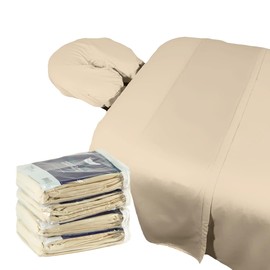 Healthy You Microfiber Massage Sheets 3pc Set (Natural 4/Pack)