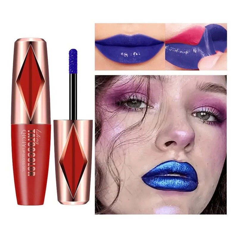 Labial Desprendible Mate Impermeable Larga Duración No Manch