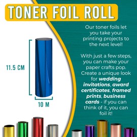 Toner Reactive Foil | Pretty Things London Foil A'Peel | 11.5cm x 10m Rolls (Blue)