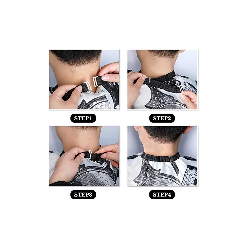 Febsnow Capa Profesional De Corte De Cabello Con Cepillo Par