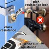 eLinkSmart Gym Locker Padlock - Fingerprint Mobile APP Unlock Remote