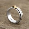 NOVICA Artisan Crafted .925 Sterling Silver Spinner Ring | Heart