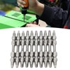 10Pcs Square Screwdriver Bits DoubleEnd Electric Magnetic Industrial Supplies 6.35mm