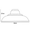 LEDSone Industrial Ceiling Pendant Light Shades, Retro Vintage Style Curvy