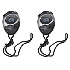Frey Scientific Stopwatches, 100 Minutes, 1/100th Seconds, Pack of 2