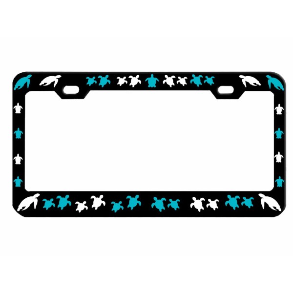 NCAT Sea Turtle Design License Plate Frame Ocean Animal Auto