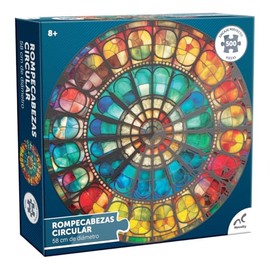 Novelty Corp Rompecabezas Circular Barnizado Vitral 500 Piezas
