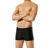 Schiesser Men's Comfort with Leg Swimming Trunks, black