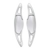 HIBEYO Sports Silver CNC Billet Aluminum Steering Wheel Larger Paddle