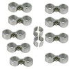 Kennel Clamps Shelf Pole Connector Double Port Pipe Clamps Clips