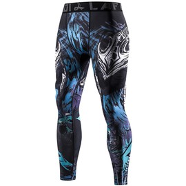 LAFROI YSK08 Men's Quick Dry Compression Leggings with Waistband