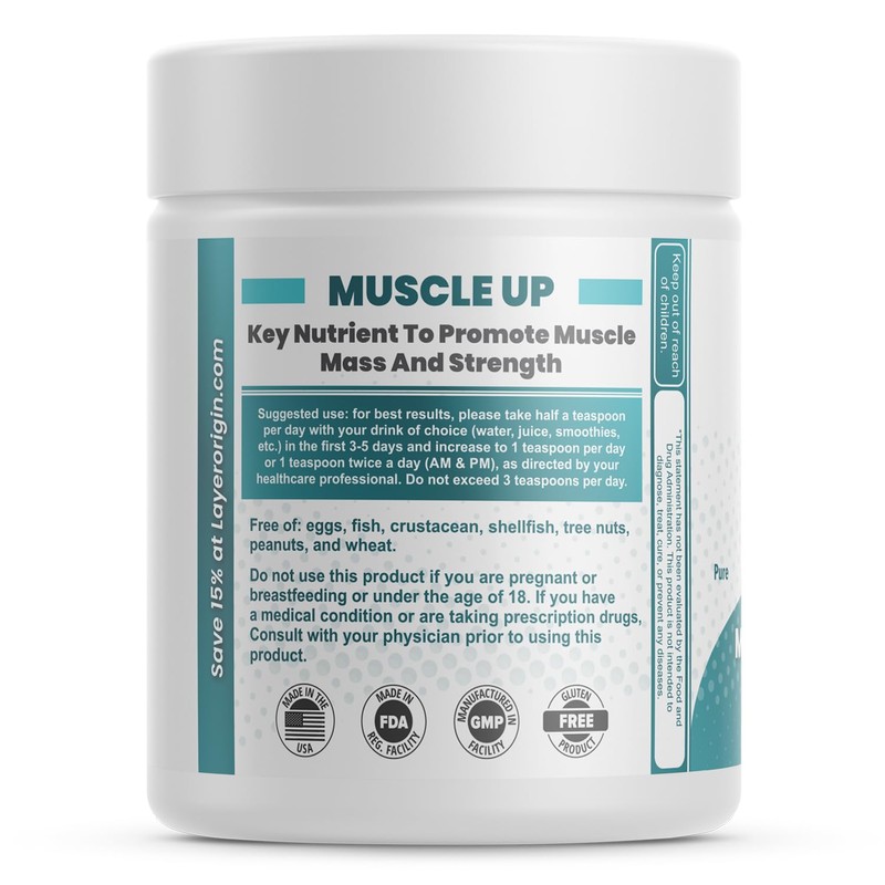 Layer Origin 6'-Sialyllactose (6'-SL HMO) for Muscle Health, GNE, Strength