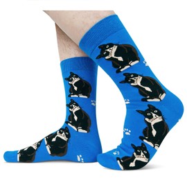 sockfun Novelty Cat Socks Crazy Silly Fun Socks for Men Daddy Husband Him, Funny Cat Gifts for Cat Lovers Cat Dad Gifts