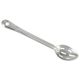 Winco Prime Stainless Steel Basting Spoon, NSF, Slotted, 15"