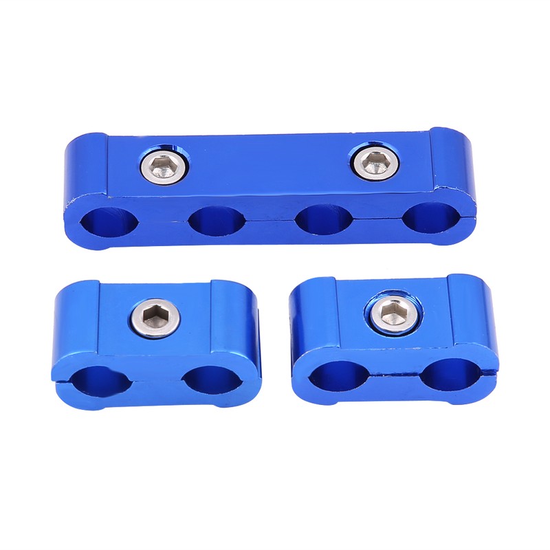 12Pcs Braided Engine Spark Plug Wire Hose Separator Clamp Fitting