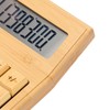 Bamboo Calculator Solar Powered Battery Powered Eco Friendly Function Calculator
