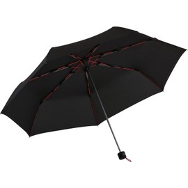 mabu SMV-41791 Men's Folding Umbrella, Windproof, 7 Ribs, Semi-Auto Close, Fiberglass, 23.6 inches (60 cm), Durable, Noir, Fashionable, Popular, Sun Umbrella, Men's, Ladies', Rain Umbrella, UV